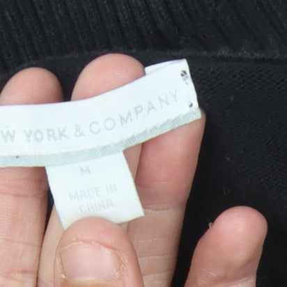 New York & Company Women's Black M Cardigan