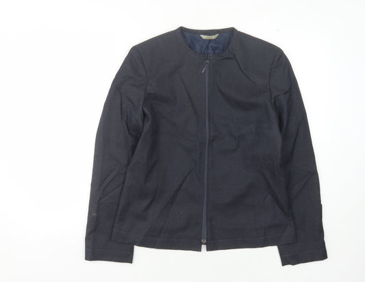 Marks and Spencer Women's Blue Classic Jacket Zip Size 10