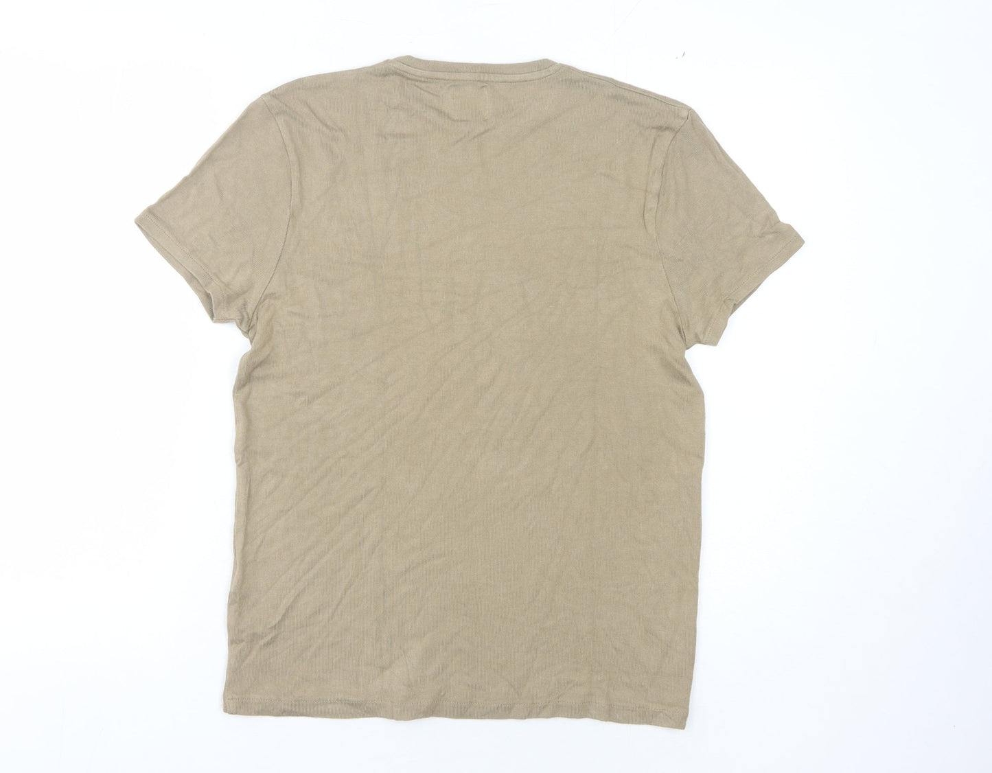 Zara Unisex Adults Brown Short Sleeve Jumper
