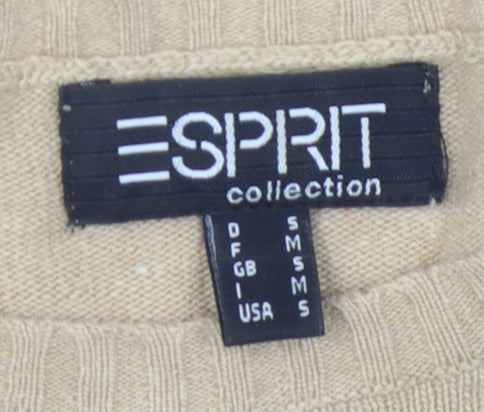 Esprit Women's Beige Pullover Jumper Size 8