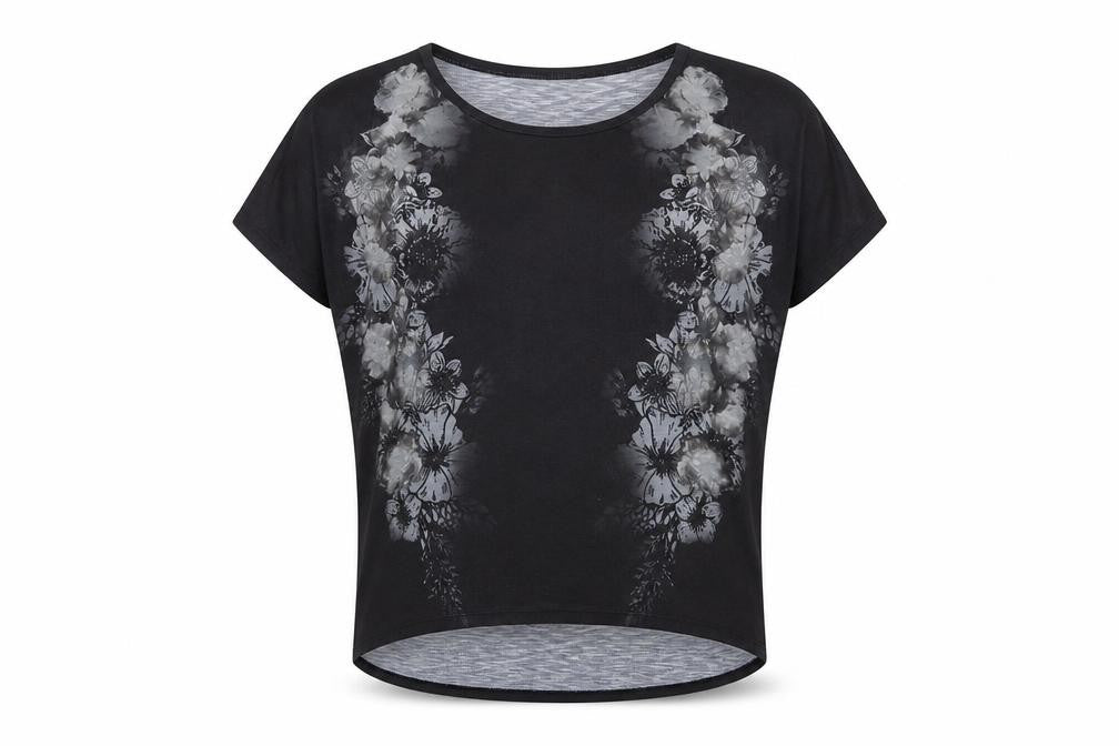 Womens UK Size 12 Firetrap Black Polyester T-Shirt