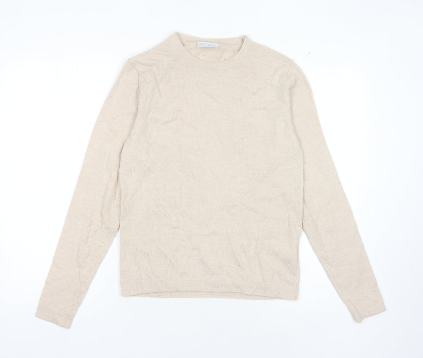 Cotswold Collections Women's Beige Merino Wool Pullover Jumper