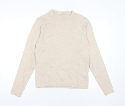 Cotswold Collections Women's Beige Merino Wool Pullover Jumper