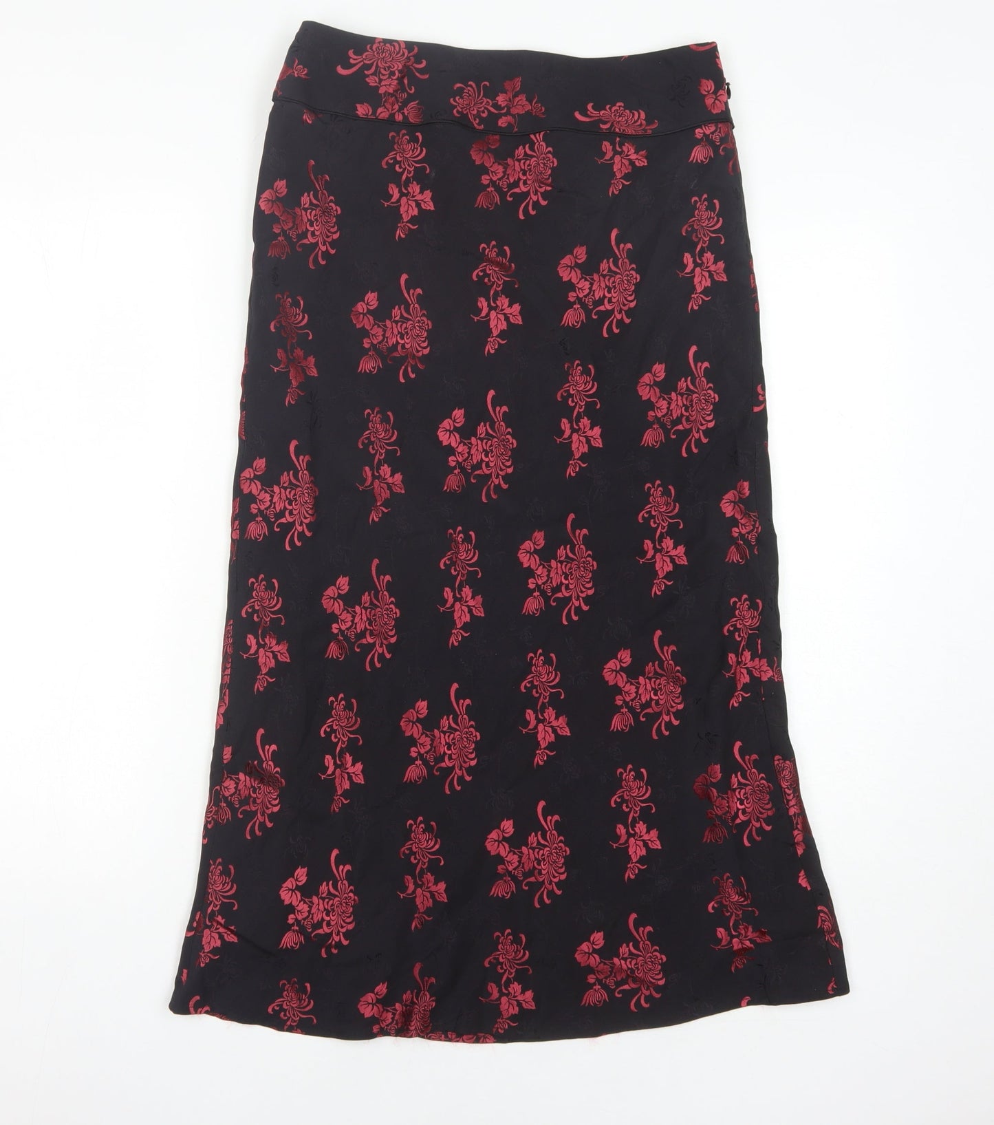 Phase Eight Women’s Black Floral Straight Skirt Size 10