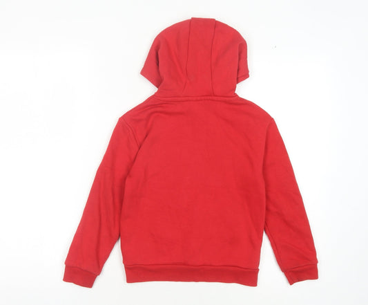 Super Mario Boys Red Pullover Hoodie 6-7 Years Cartoon Graphic