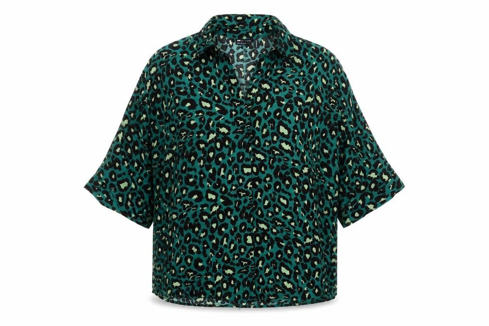 ASOS Design Women's Multicoloured Animal Print Blouse UK 6