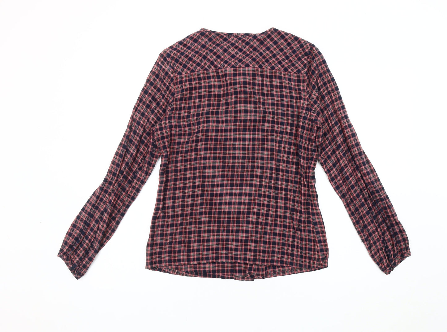 Cath Kidston Women's Plaid Ruffle Blouse