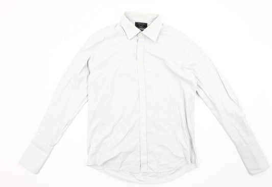 Charles Tyrwhitt Men's White Slim Fit Dress Shirt 44