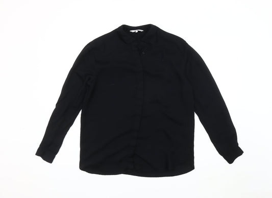 & Other Stories Women's Black Button-Up Shirt, Size 6