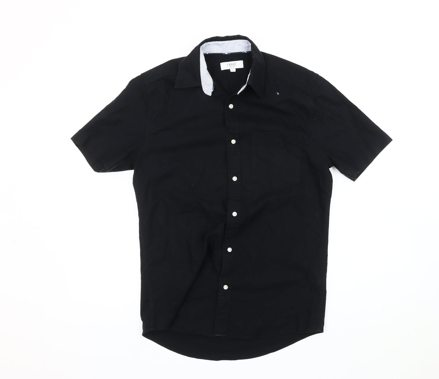 Next Men's Black XS Short Sleeve Shirt