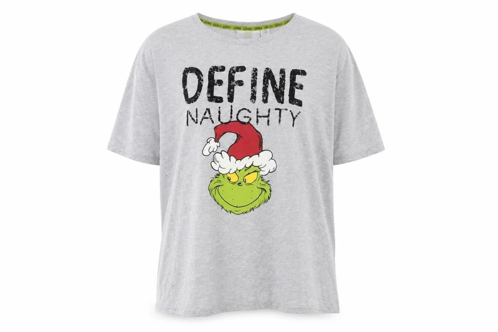 The Grinch Christmas Grey XL T-Shirt Unisex Adults