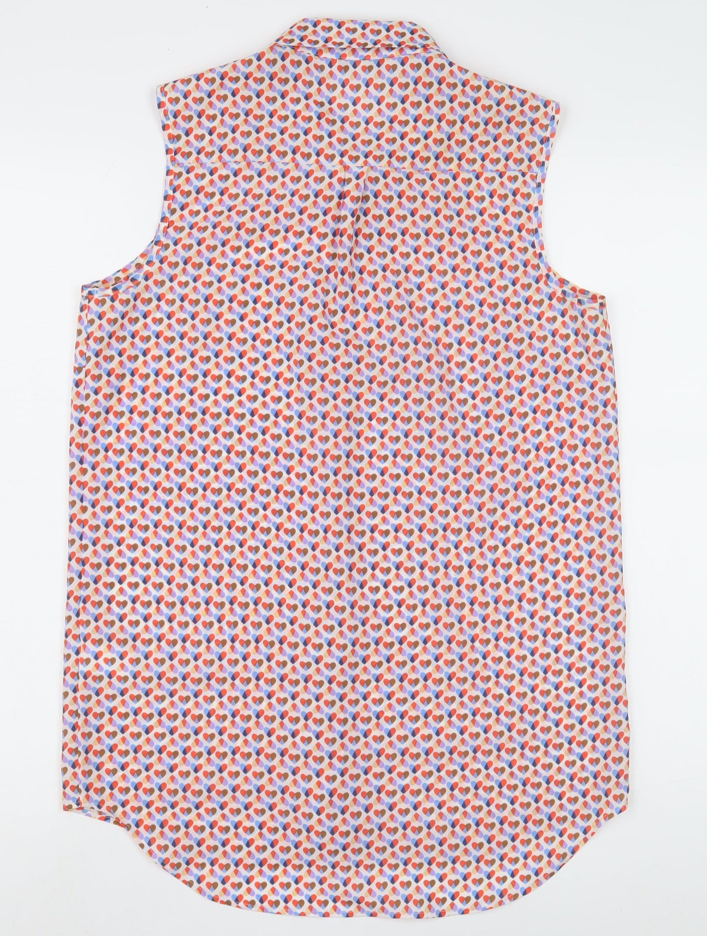 Next Women’s Multicoloured Collared Sleeveless Blouse
