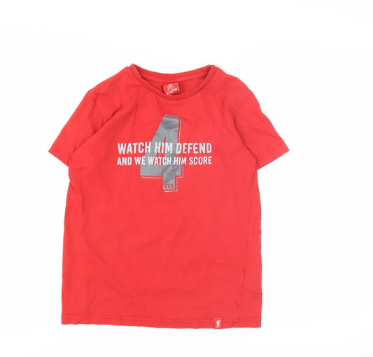LFC Boys Red Football T-Shirt 9-10 Years