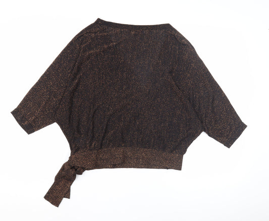 Phase Eight Women's Black Wrap Blouse - Size S, Party Style