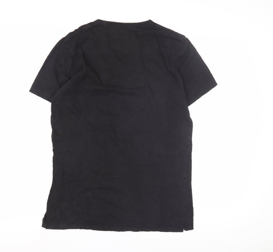 French Connection Men's Black Slim Fit T-Shirt S