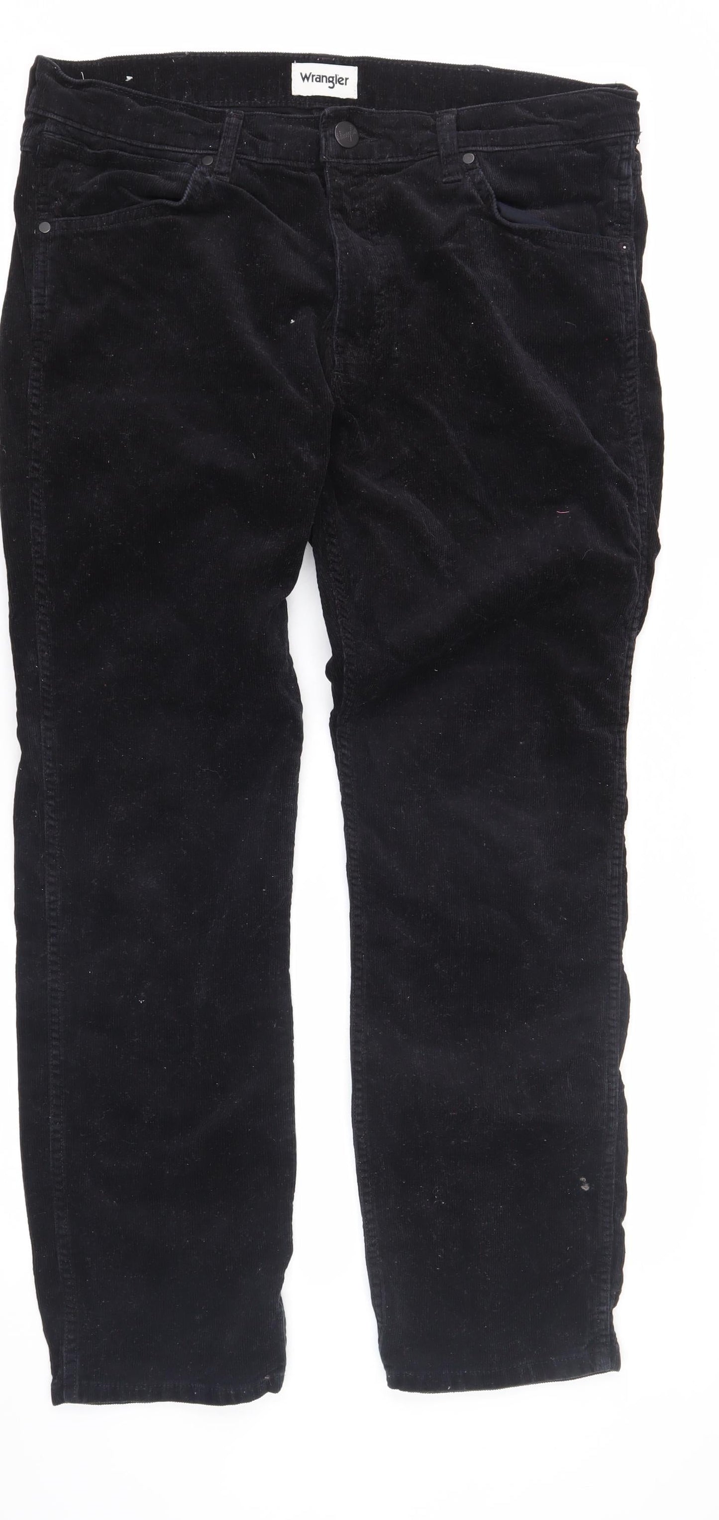 Wrangler Men's Black Corduroy Trousers 34
