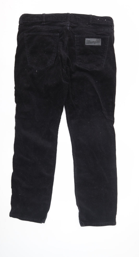 Wrangler Men's Black Corduroy Trousers 34