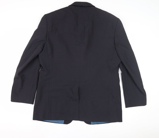 Marks and Spencer Men's Navy Blazer, 42 S, Striped