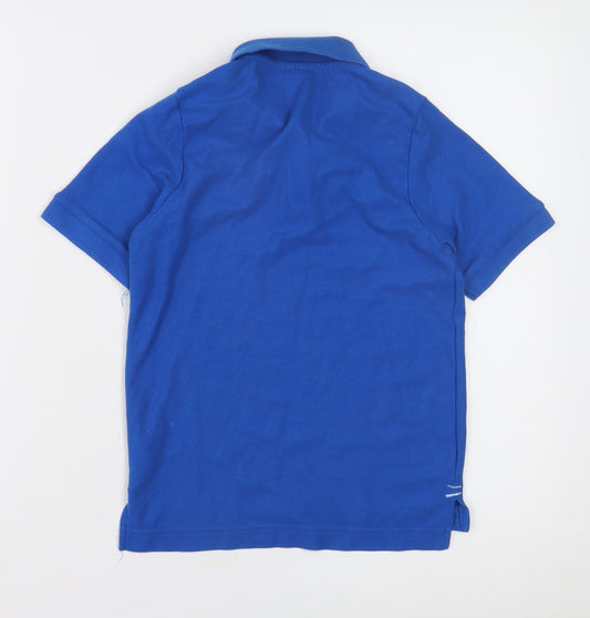 Slazenger Boys Blue Polo Shirt, 7-8 Years, Cotton, Casual