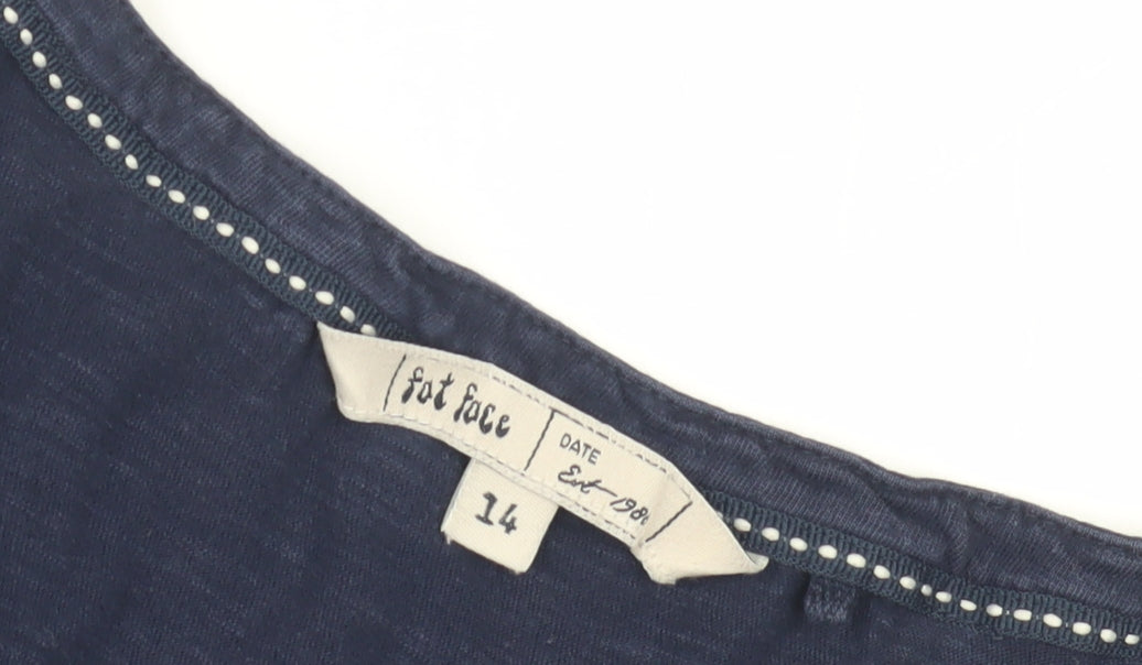 Fat Face Women's Blue Blouse Size 14