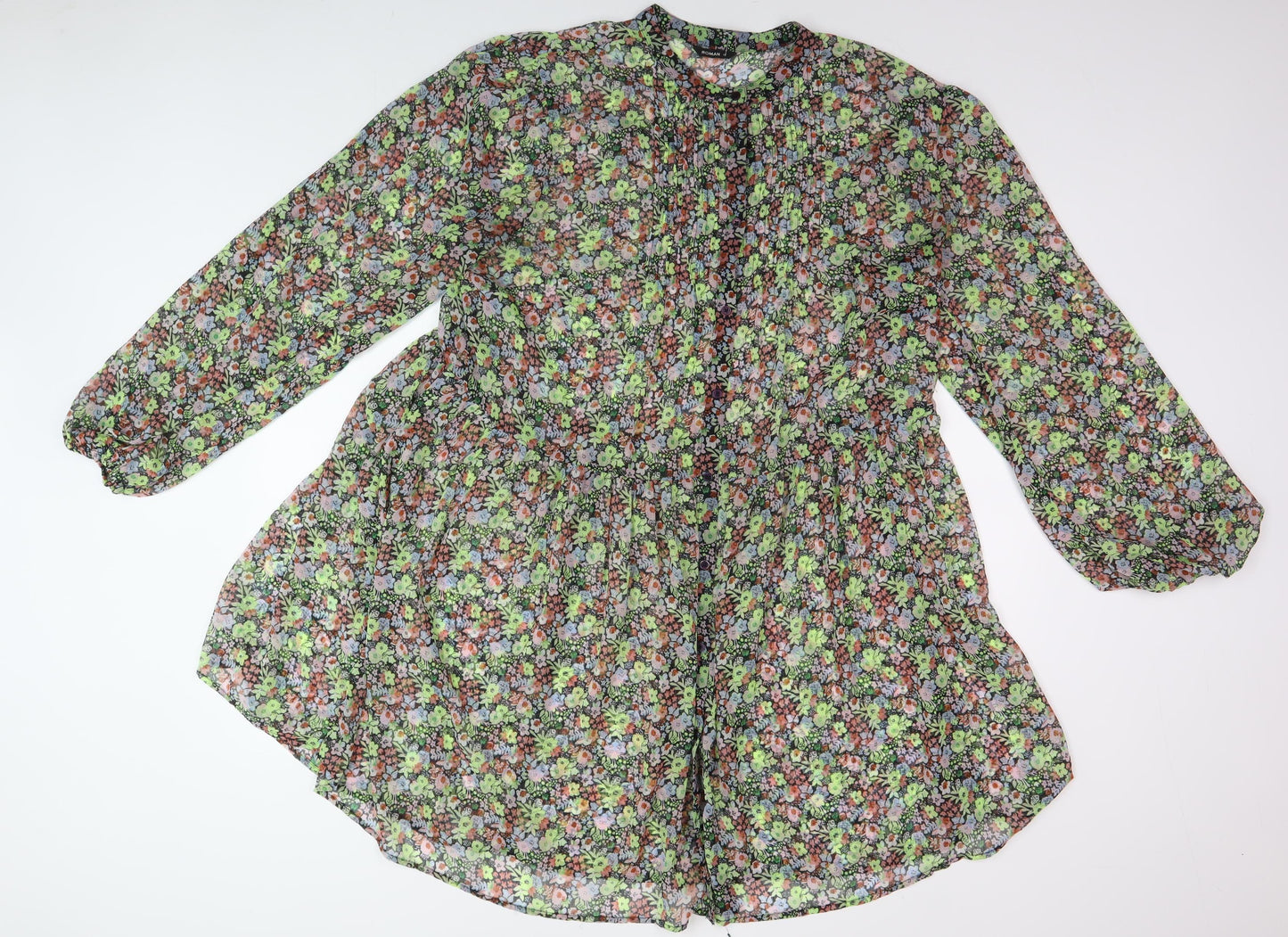 Roman Women's Multicoloured A-Line Floral Dress