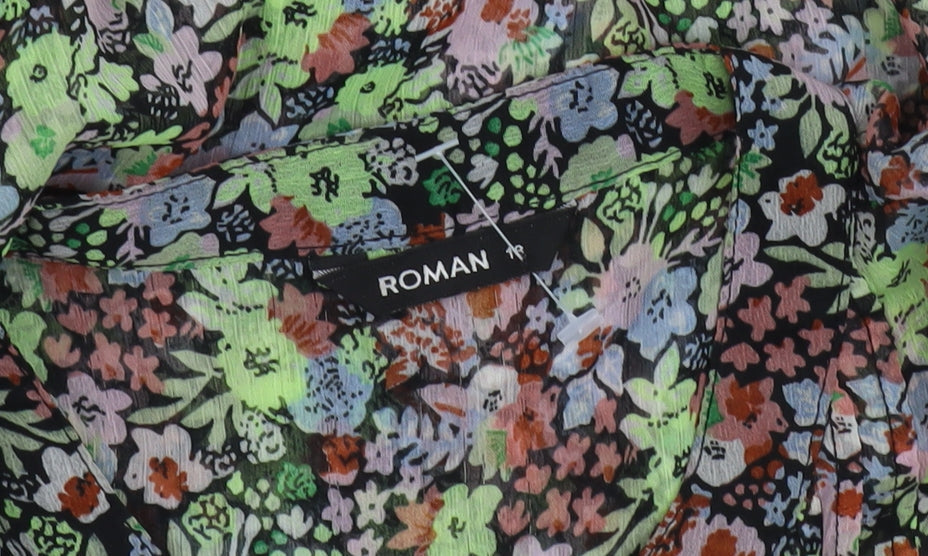 Roman Women's Multicoloured A-Line Floral Dress