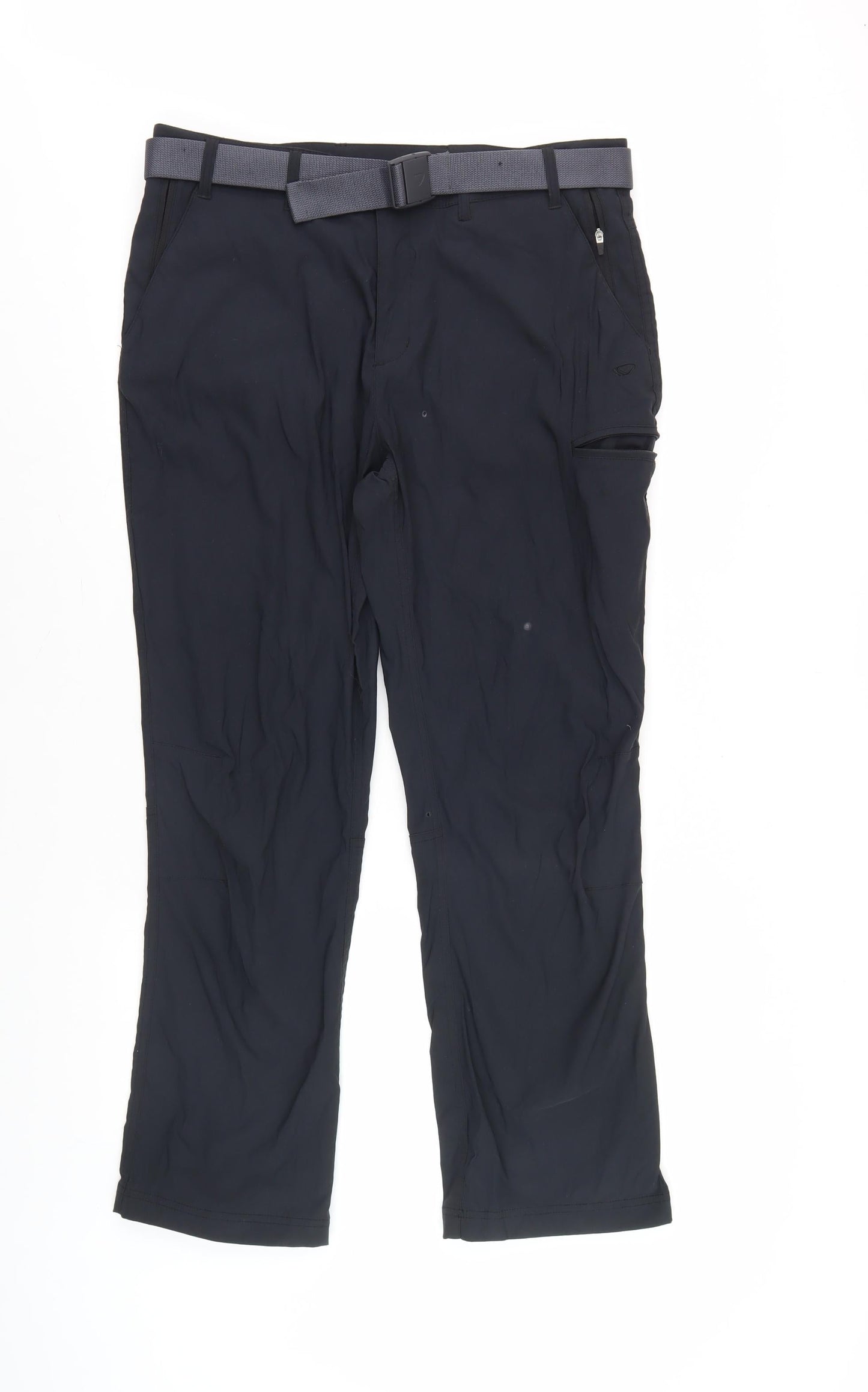 Brasher Men's Black Cargo Trousers 34