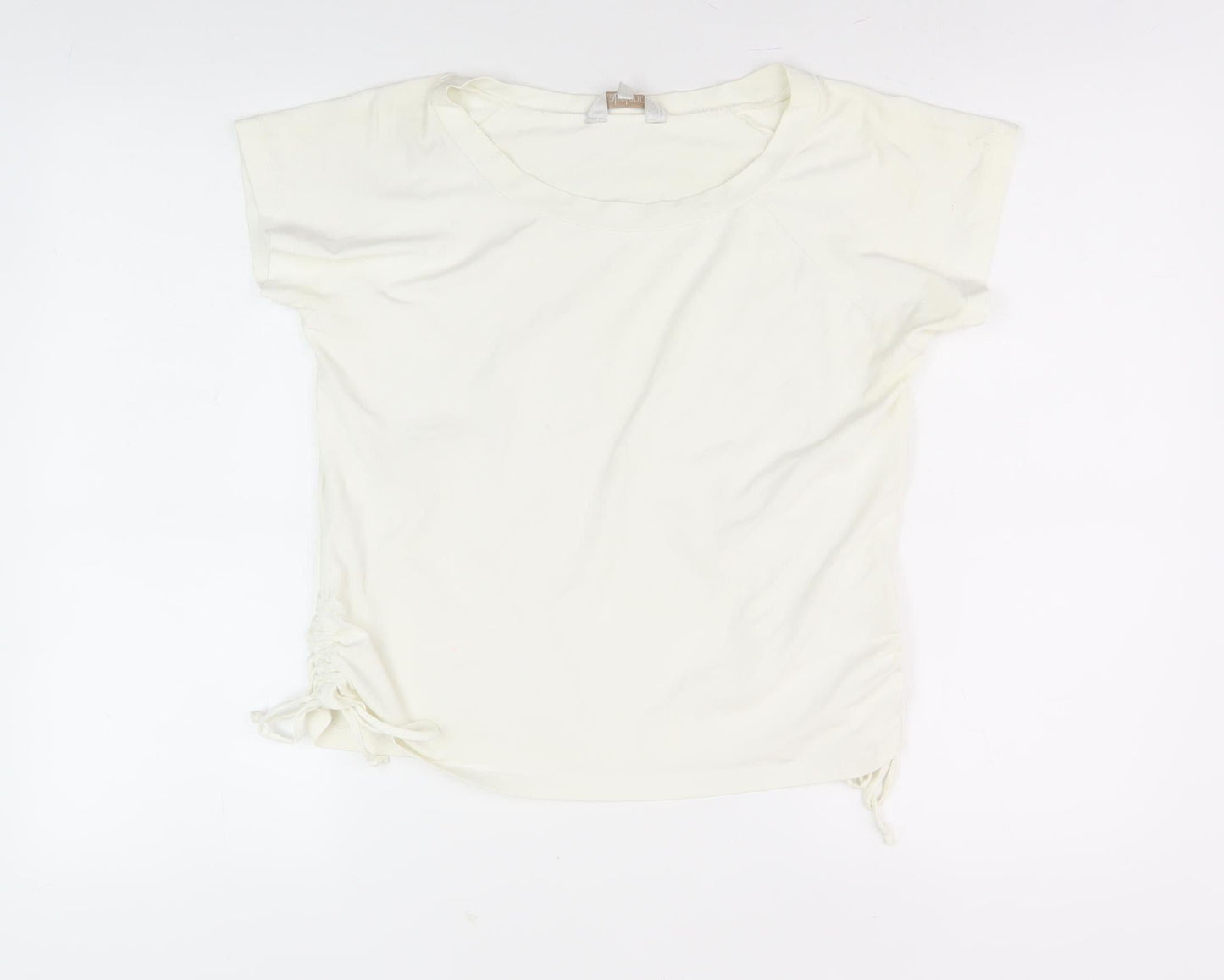 Lakeland Women's Ivory T-Shirt, Size 14, Adjustable Side