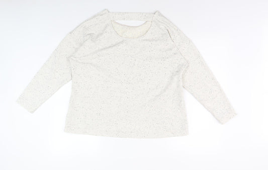 Dash Women's Ivory Pullover Sweatshirt Size 12