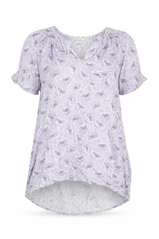 FatFace Women's Purple Floral Blouse - Size 12