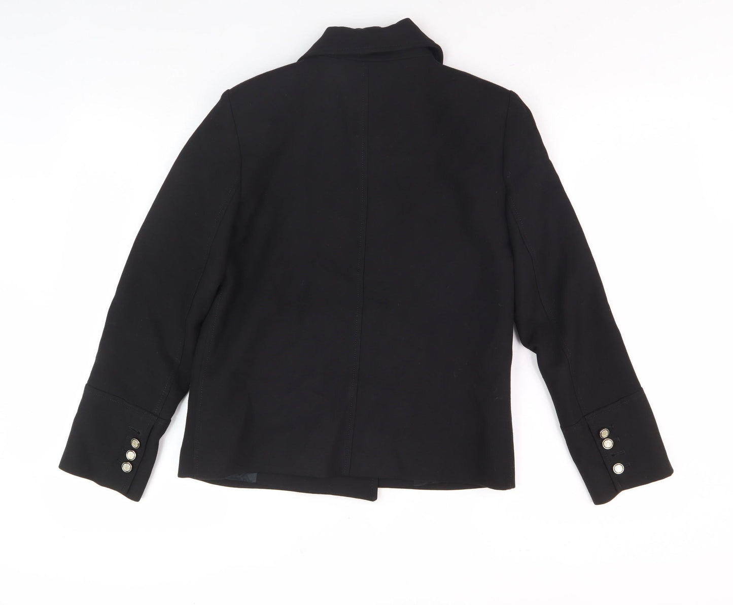 Zara Women's Black Pea Coat Jacket - Size S