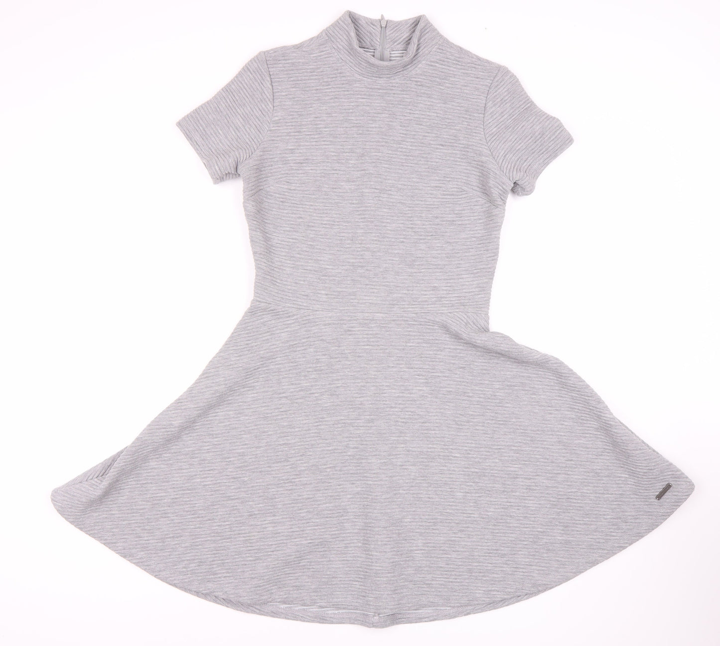 Superdry Women's Grey Fit & Flare Mini Dress