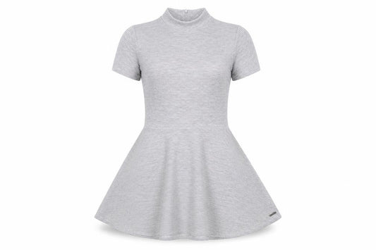 Superdry Women's Grey Fit & Flare Mini Dress