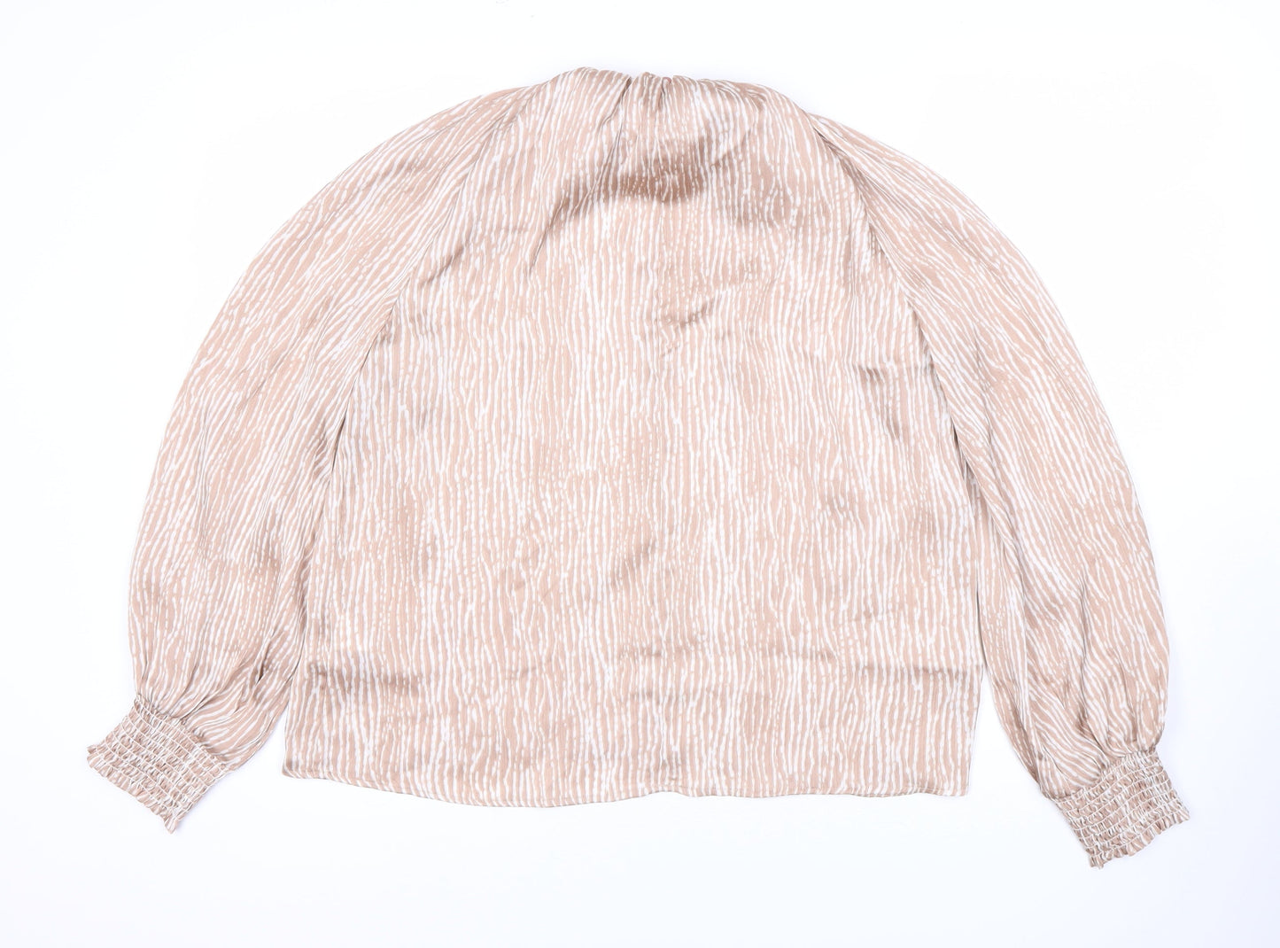 JD Williams Women's Beige Striped Long Sleeve Top