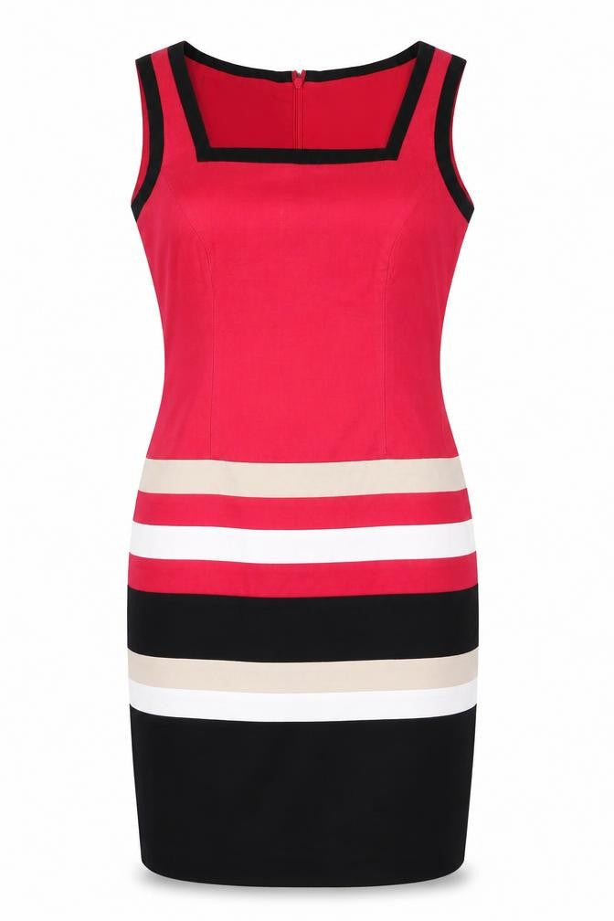 Marks and Spencer Women's Red Sheath Dress, Size 8 Petite