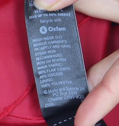 Marks and Spencer Women's Red Sheath Dress, Size 8 Petite