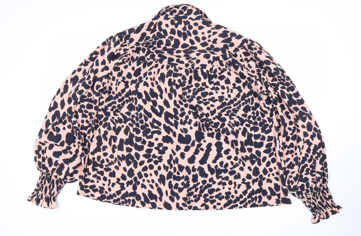 Topshop Women's Leopard Print Blouse, Size 6