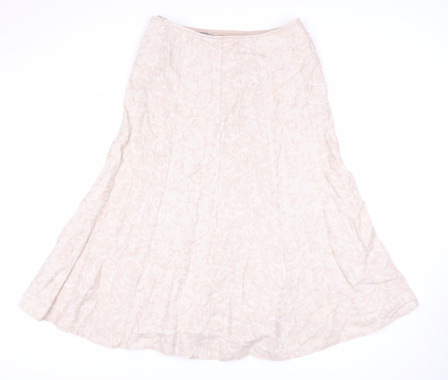 Pine Ivory Women's Ivory Midi A-Line Skirt Size 10