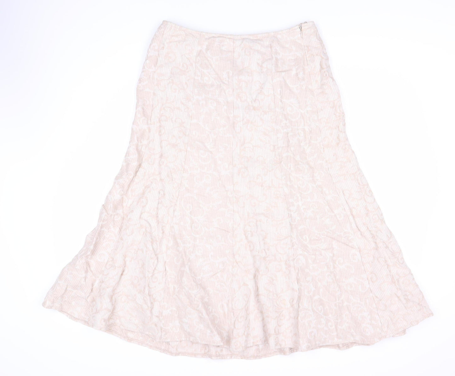 Pine Ivory Women's Ivory Midi A-Line Skirt Size 10