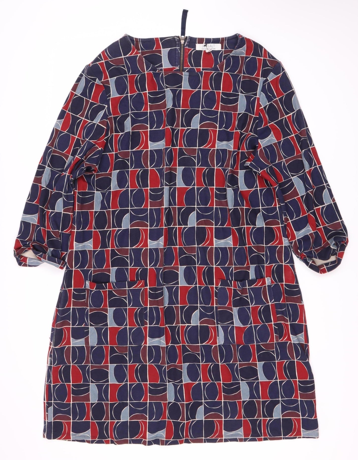 Seasalt Women's Multicoloured Geometric A-Line Dress