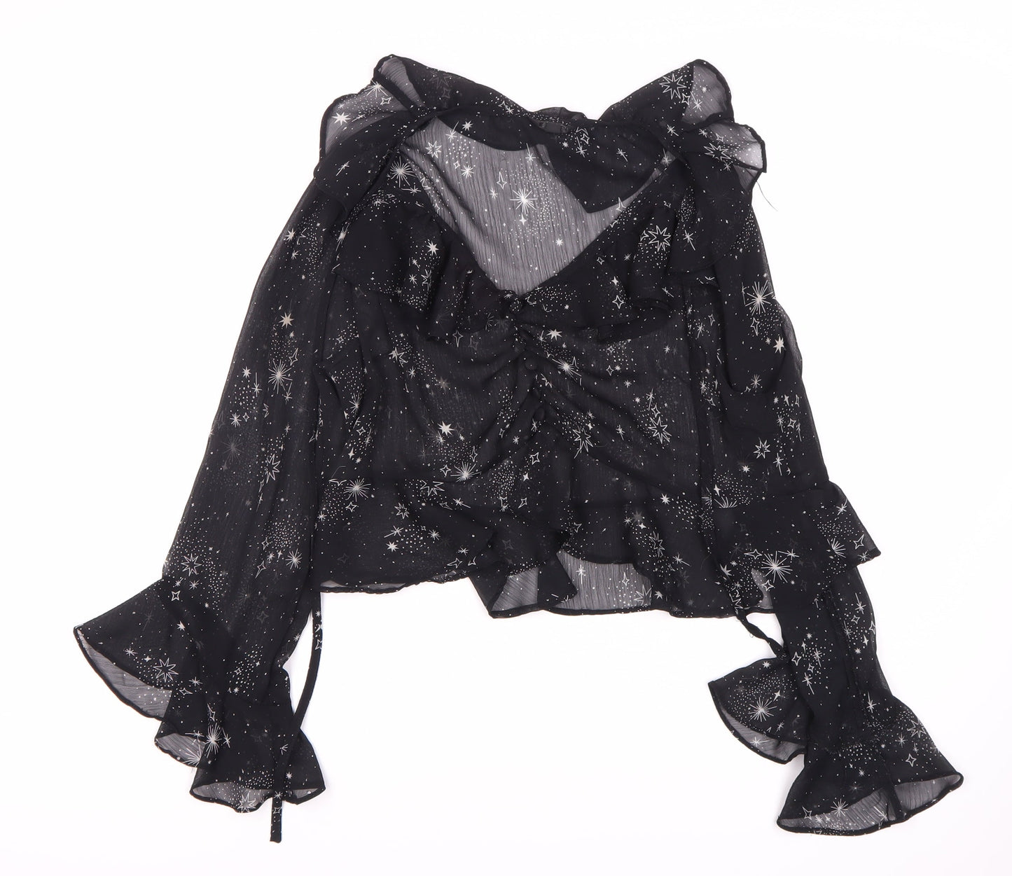 Topshop Women's Black Off the Shoulder Blouse