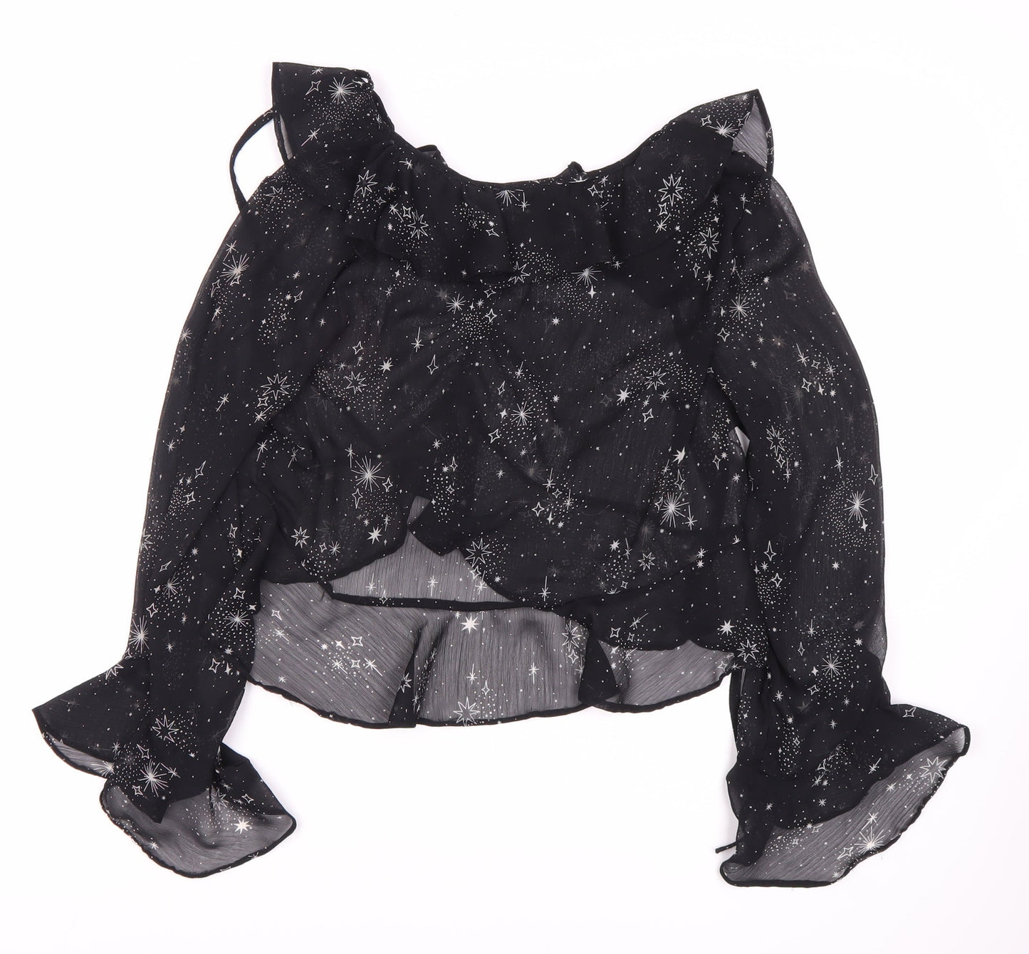 Topshop Women's Black Off the Shoulder Blouse