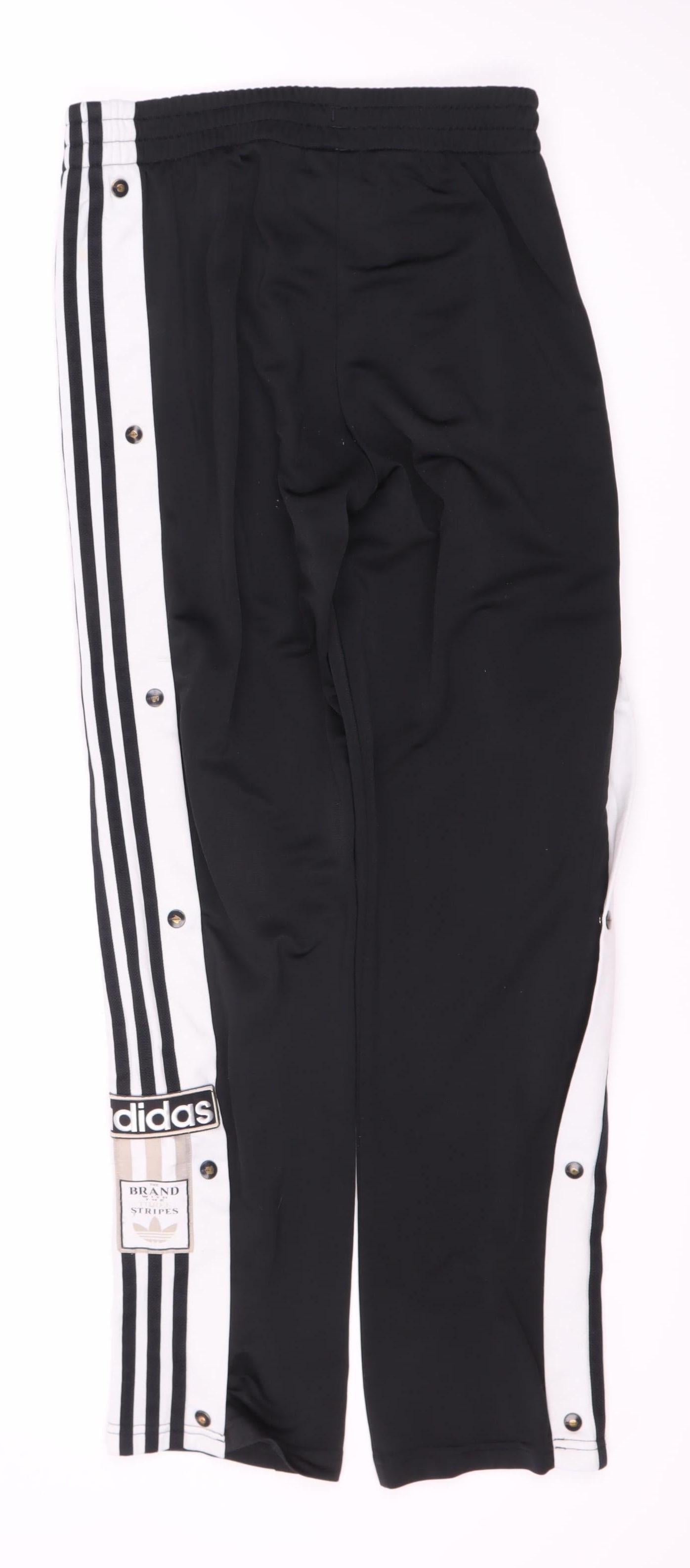 Adidas Boys Black Track Pants 13-14 Years Activewear