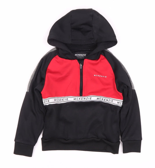 McKenzie Boys Black Pullover Hoodie 4-5 Years