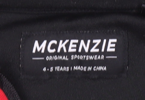 McKenzie Boys Black Pullover Hoodie 4-5 Years