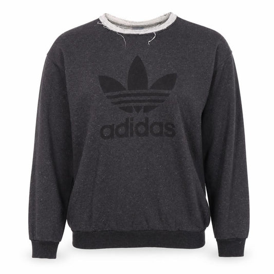 Womens UK 12 Relaxed adidas Black Pullover Sweatshirt