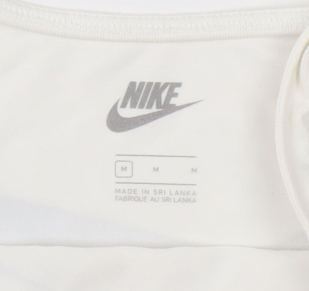 Nike Women's White Sleeveless Bodysuit - Medium