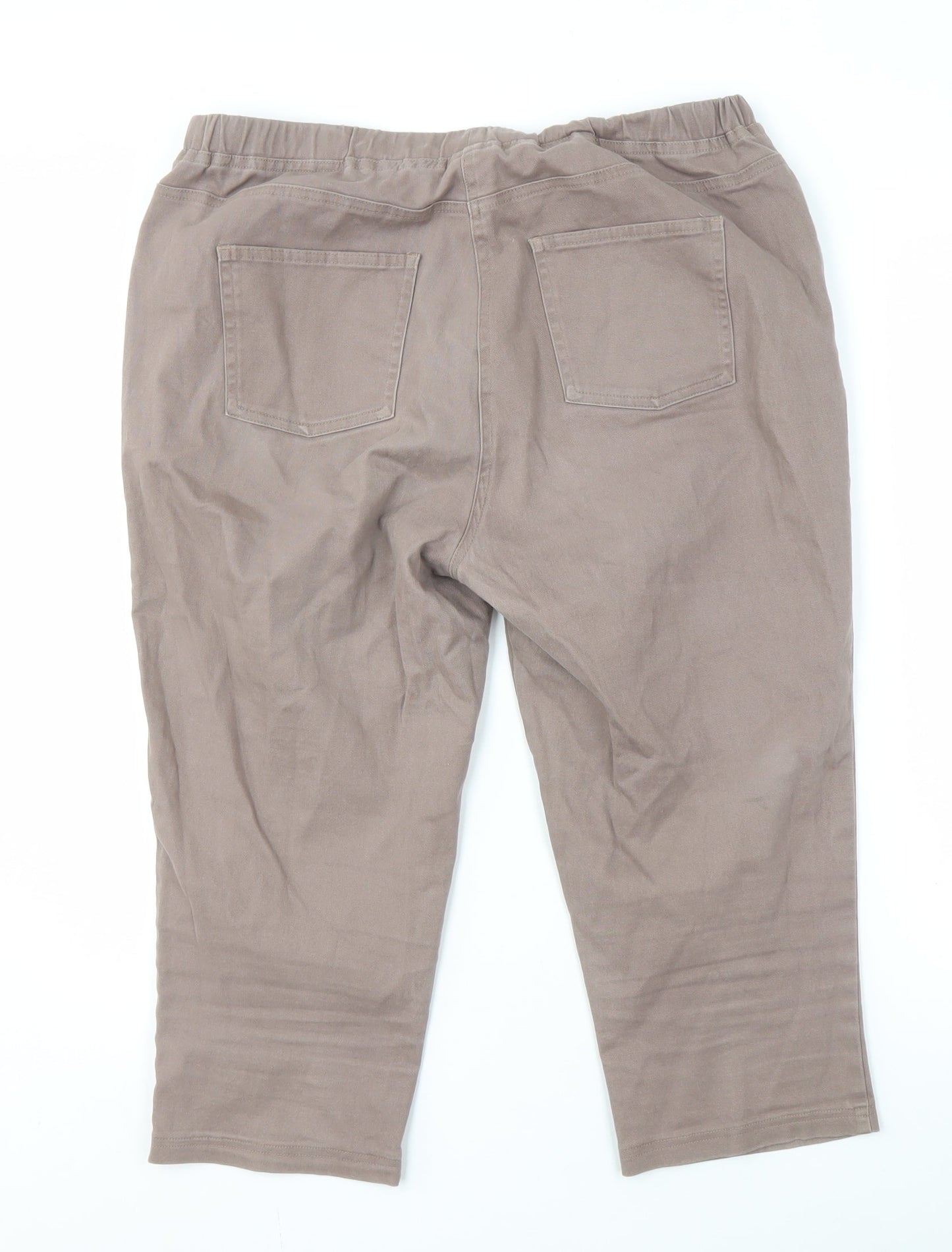 Damart Women's Brown Relaxed Trousers Size 16