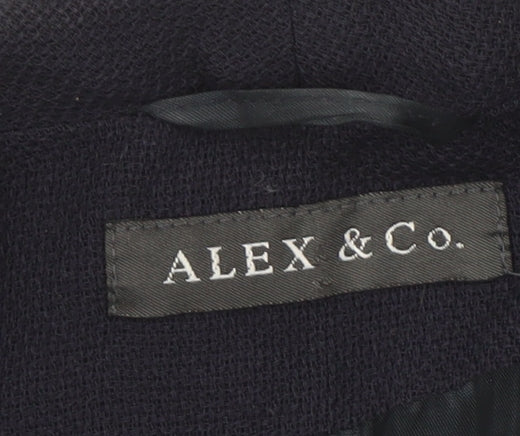 Alex & Co. Women's Black Wool Blazer Size 16, Lined