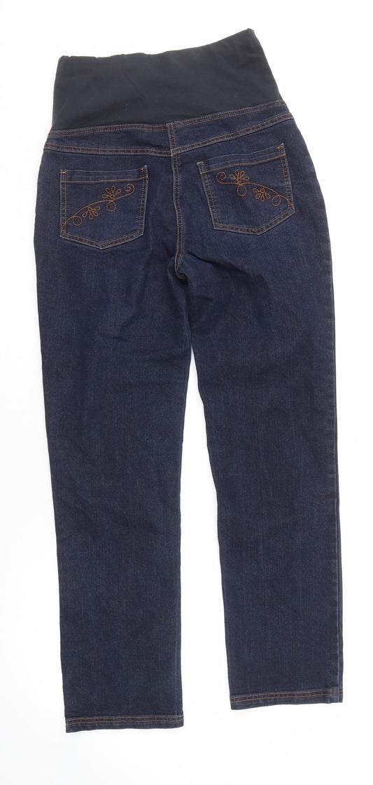 JoJo Maman Bébé Women's Blue Maternity Jeans, Size 8